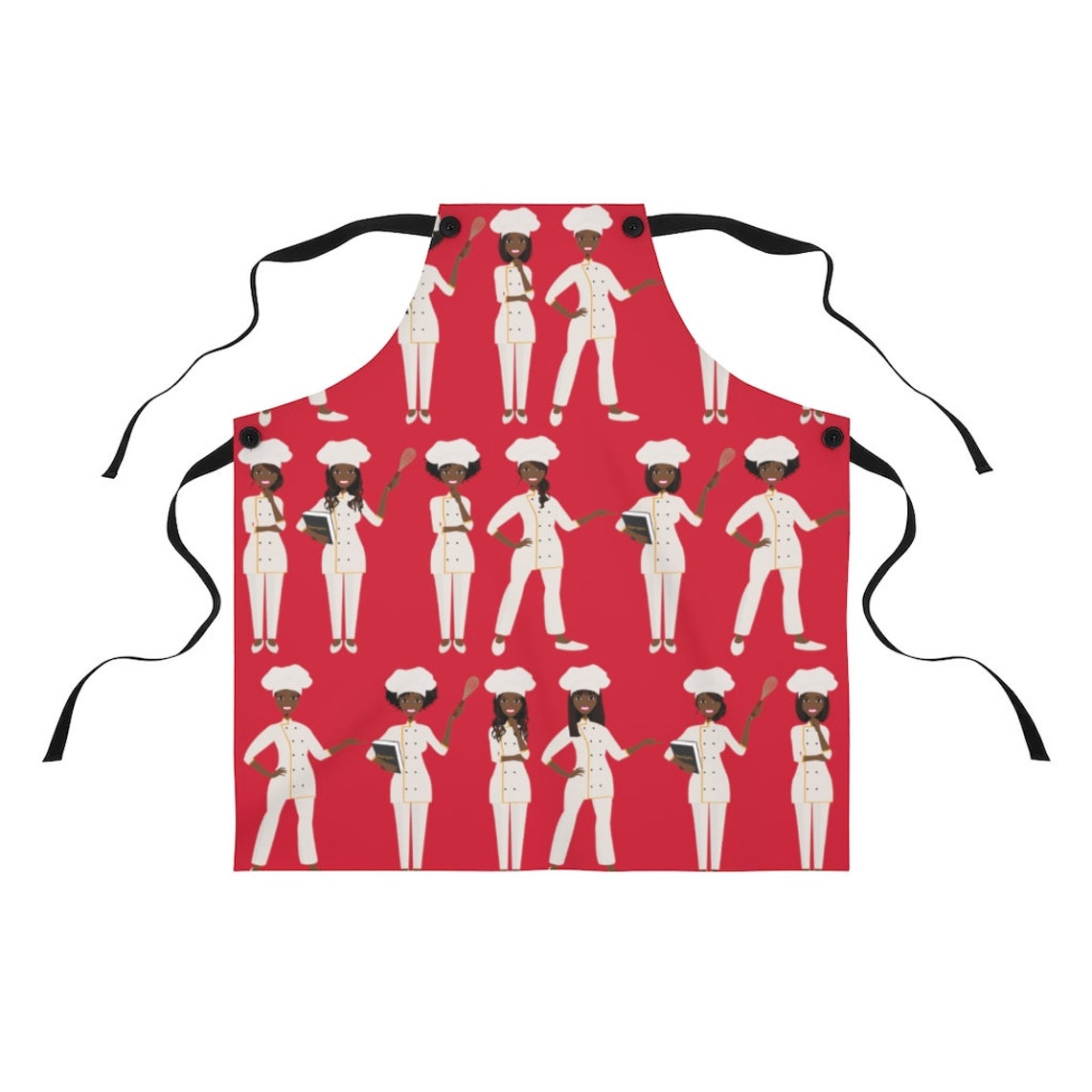 Black Women Chefs Apron African American Aprons Black Etsy