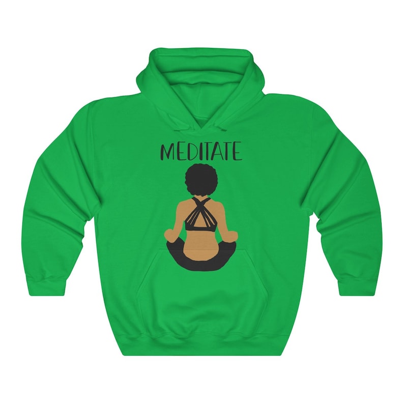 Black Girl Magic Meditation Hoodie Gift for Yogi