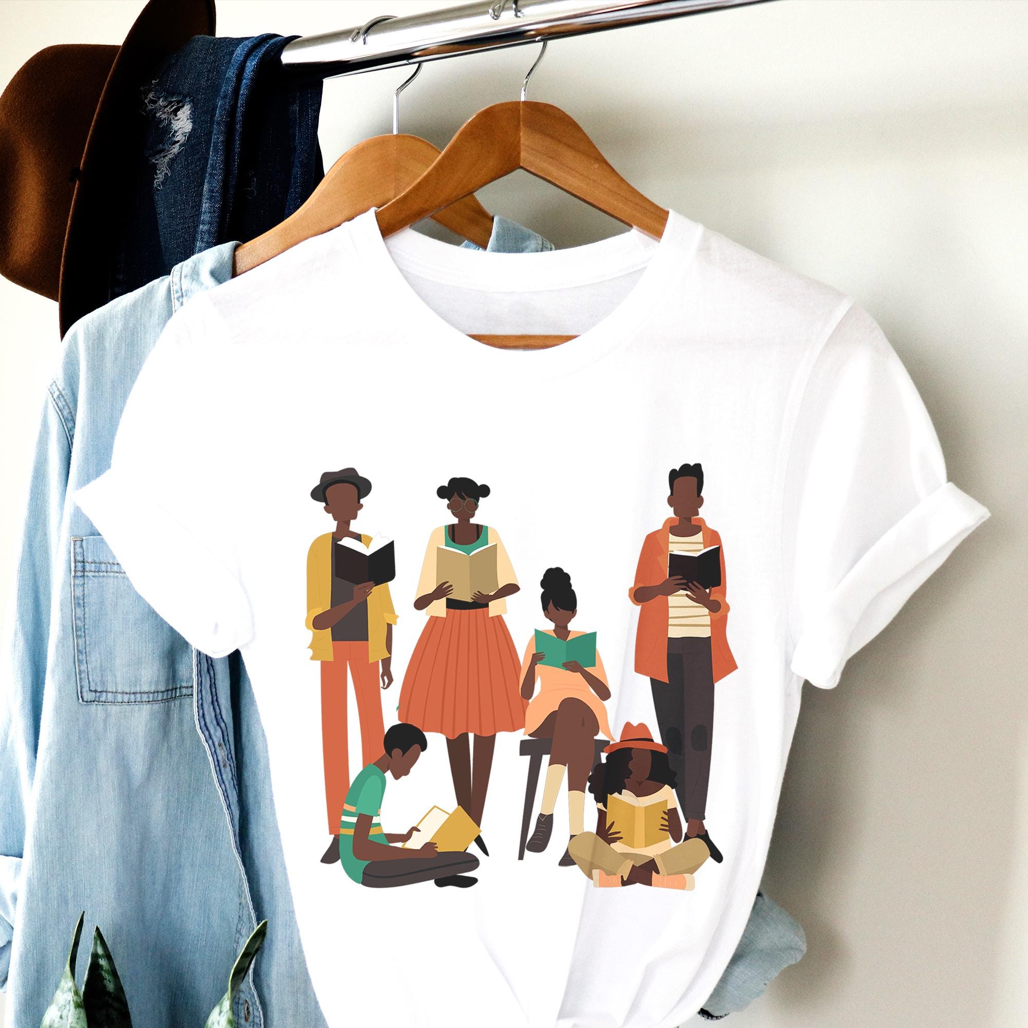 Black Readers Shirt: Vintage Style Bookish Tee
