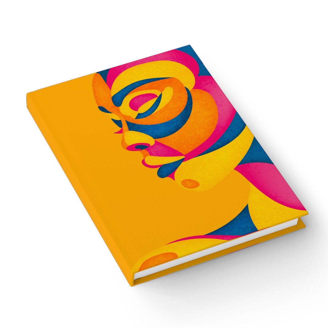 Colorful Woman Hardcover Journal: Melanin Art, Ruled Line - Etsy