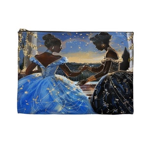 Bolsa de accesorios de Cenicienta afrocéntrica: Bolsa de cosméticos mágica de melanina imagen 2