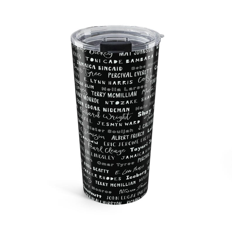 Black Writers 20oz Tumbler: Literary Authors Gift for Book Lovers image 2