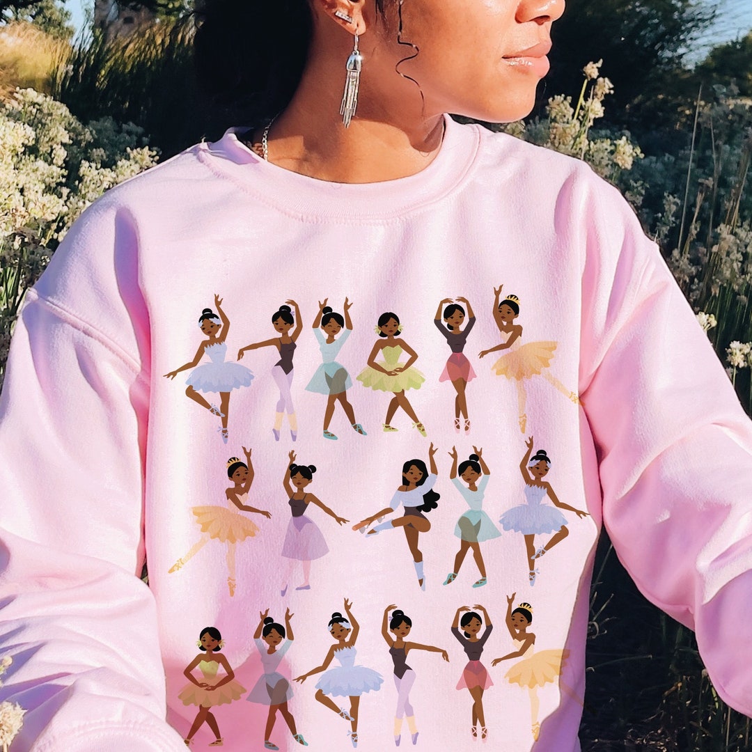 Ballerina Toe Tape Drawstring Sweatshirt (Black) main image 1