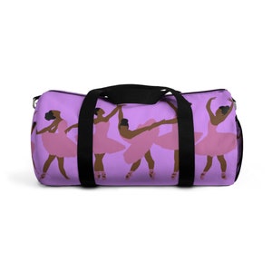 Black Ballerina Duffel Bag African American Dance Ballet Duffle Bag Dancer Gifts Black Dancers Black Girl Magic Misty Copeland image 2