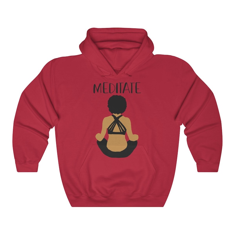 Black Girl Magic Meditation Hoodie Gift for Yogi