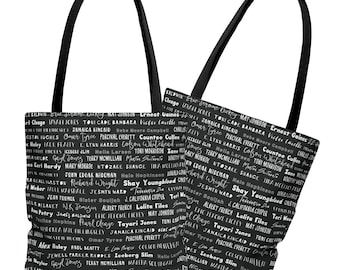 Black Writers Tote Bag: Literary Author Names Design