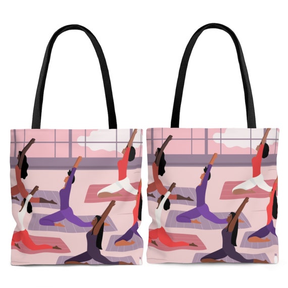 Buy Yoga Class Tote Bag Black Women Yoga Black Yogi Black Girl Magic Yoga  Bags Afrocentric Totes Gift for Yogi Online in India 