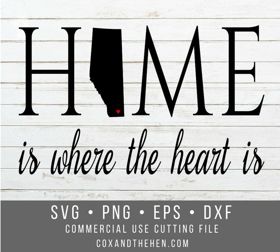 Home Is Where The Heart Is Wood Sign Svg Wood Sign Stencil Etsy