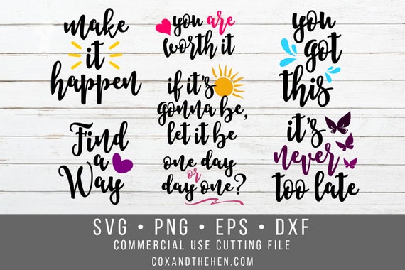 Download Positive Affirmations Svg Bundle Etsy Yellowimages Mockups