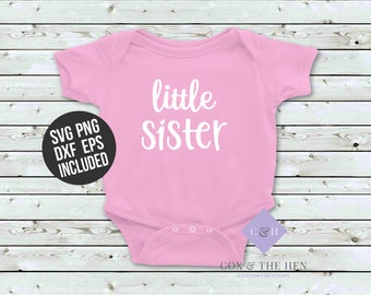 Little Sister SVG - Newborn Cutting File