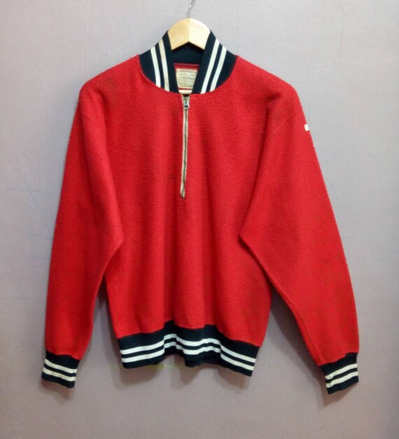 Vintage 50s Champions Sweatshirt Half Zipper ADID