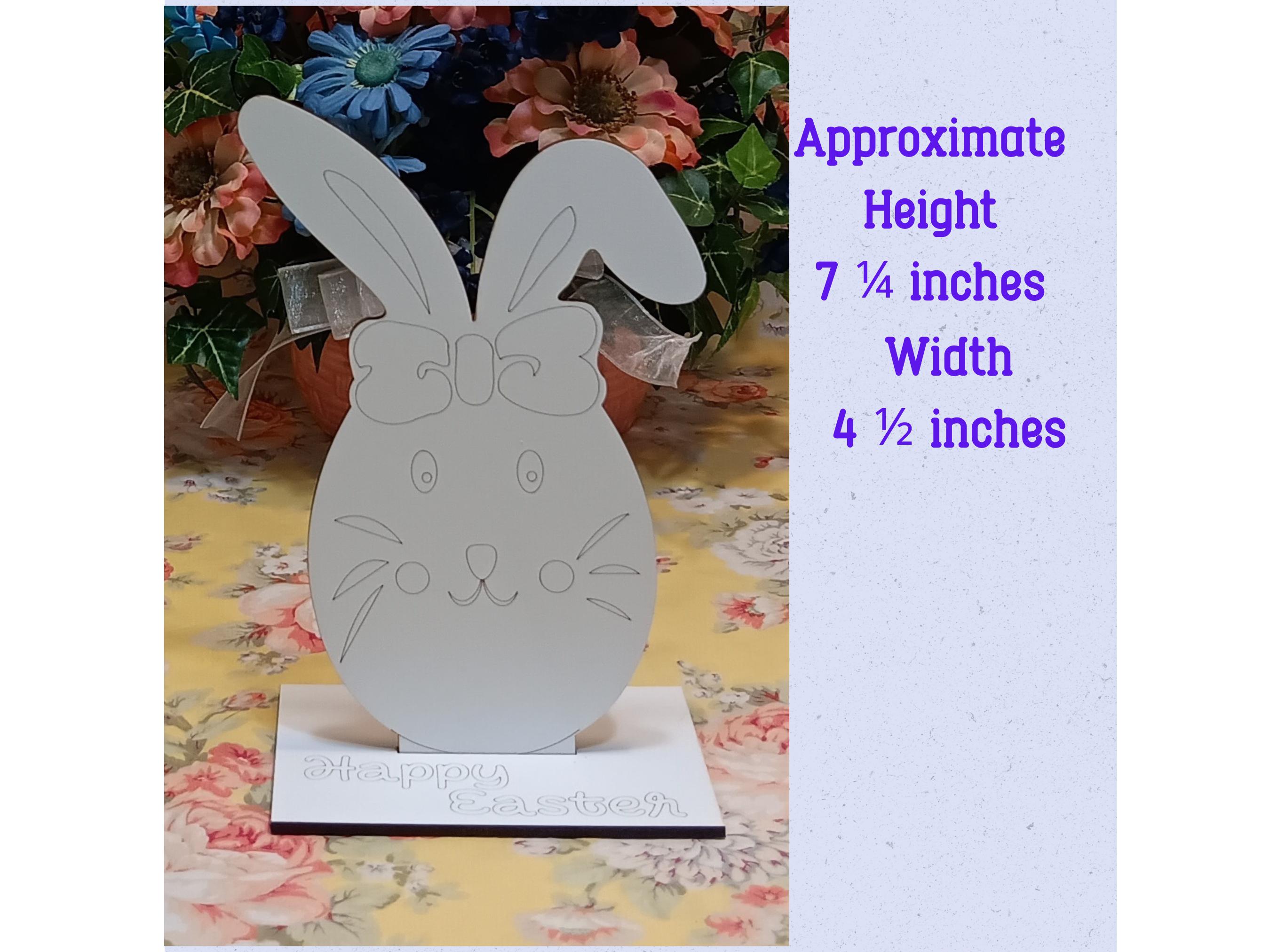 Easter Bunny Shelf Sitter SVG Laser Cut Files: DIY Painting Kit ...
