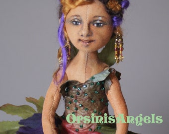 PDF Pattern Tutorial Instant Download for Flower Faeries Cloth Art Doll E-Class designed by Marla L. Niederer