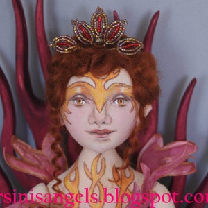 Fire Goddess PDF instant download E-Class Step by step tutorial cloth ball jointed doll art By Marla L. Niederer