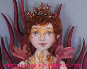 Fire Goddess PDF instant download E-Class Step by step tutorial cloth ball jointed doll art By Marla L. Niederer