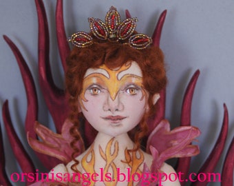 Fire Goddess PDF instant download E-Class Step by step tutorial cloth ball jointed doll art By Marla L. Niederer