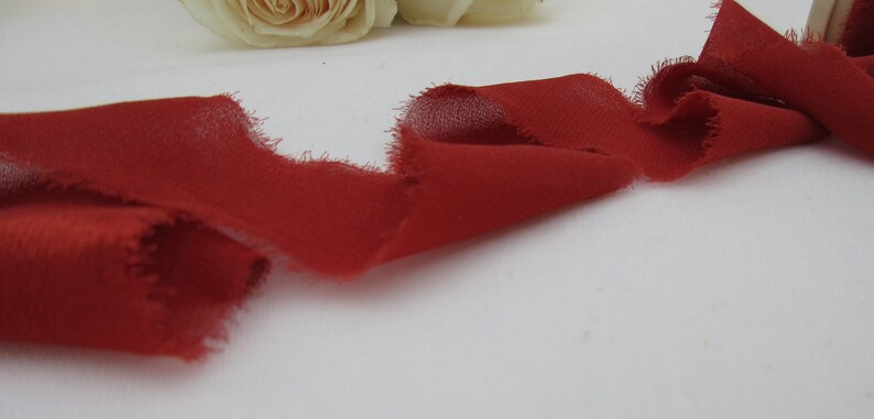SILK CHIFFON RIBBON; 100/% High End Silk; Floral Ribbon Wedding /& Bridal Bouquets; Invitations; Favors; Photographs; Flower Girl Sash