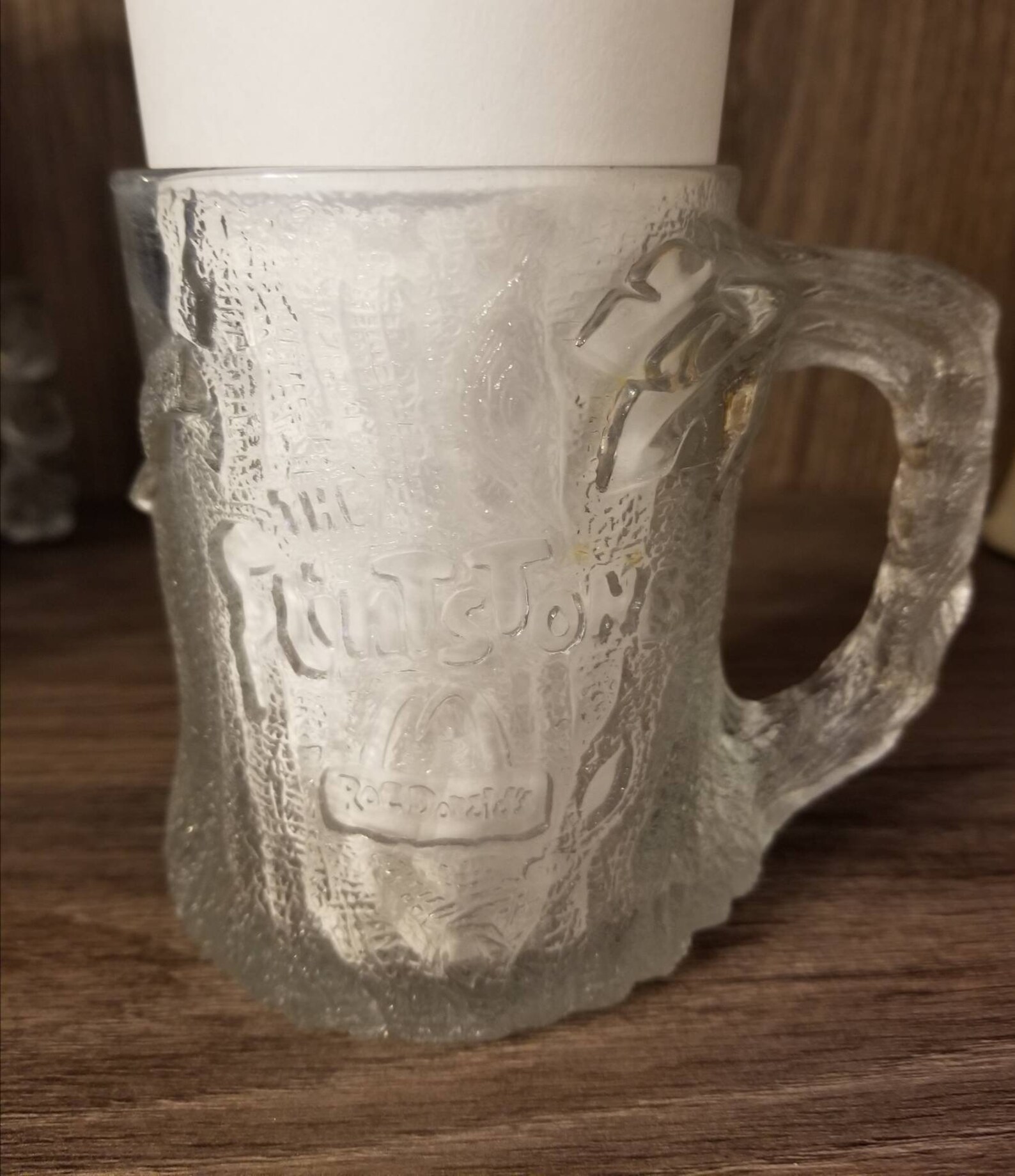 Set of two 1993 McDonald's The Flintstone Glass Mugs. Etsy
