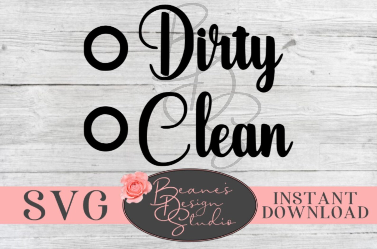 Clean Dirty Dishwasher Decal Design SVG Bundle Dishwasher Etsy