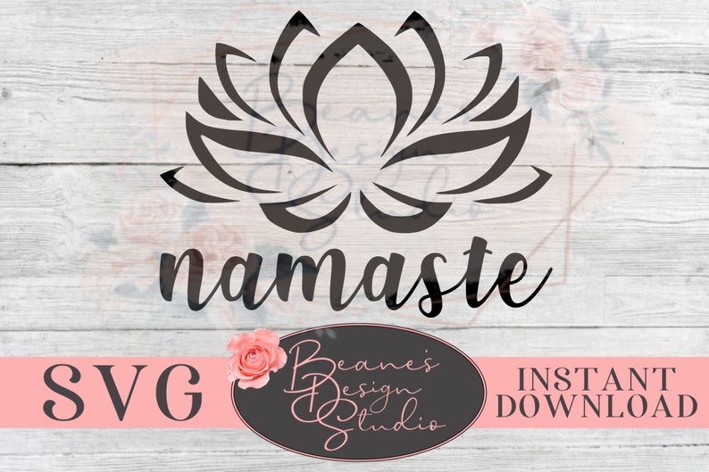 Namaste SVG Design Namaste Decal Svg Boho Hippie Yoga SVG | Etsy