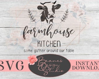 Granja Cocina ven a reunirse alrededor de nuestra mesa svg / Granja Cocina svg diseño / Diseño de granja / Archivos SVG para Cricut