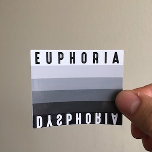 Euphoria Dyshporia LGBTQIA+ Trans Pride Sticker