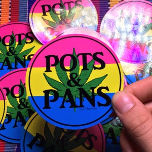 Pots & Pans Pride Flag Sticker