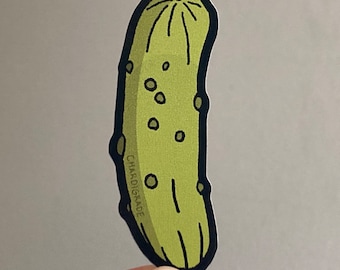 Green Pickle Sticker