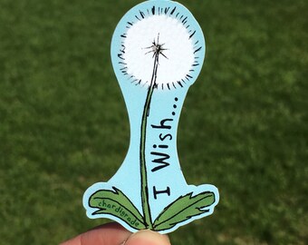 I Wish Dandelion Sticker