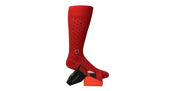 6 6 6 paquets de garçons d’honneur chaussettes cadeau individuellement emballé - coton bio - cadeau de garçons d’honneur - Chaussettes homme mariage fête - rouge et noir à pois 1306e3 6 6 6 paquets de garçons d’honneur chaussettes cadeau individuellement emballé - coton bio - cadeau de garçons d’honneur - Chaussettes homme mariage fête - rouge et noir à pois 1306e3