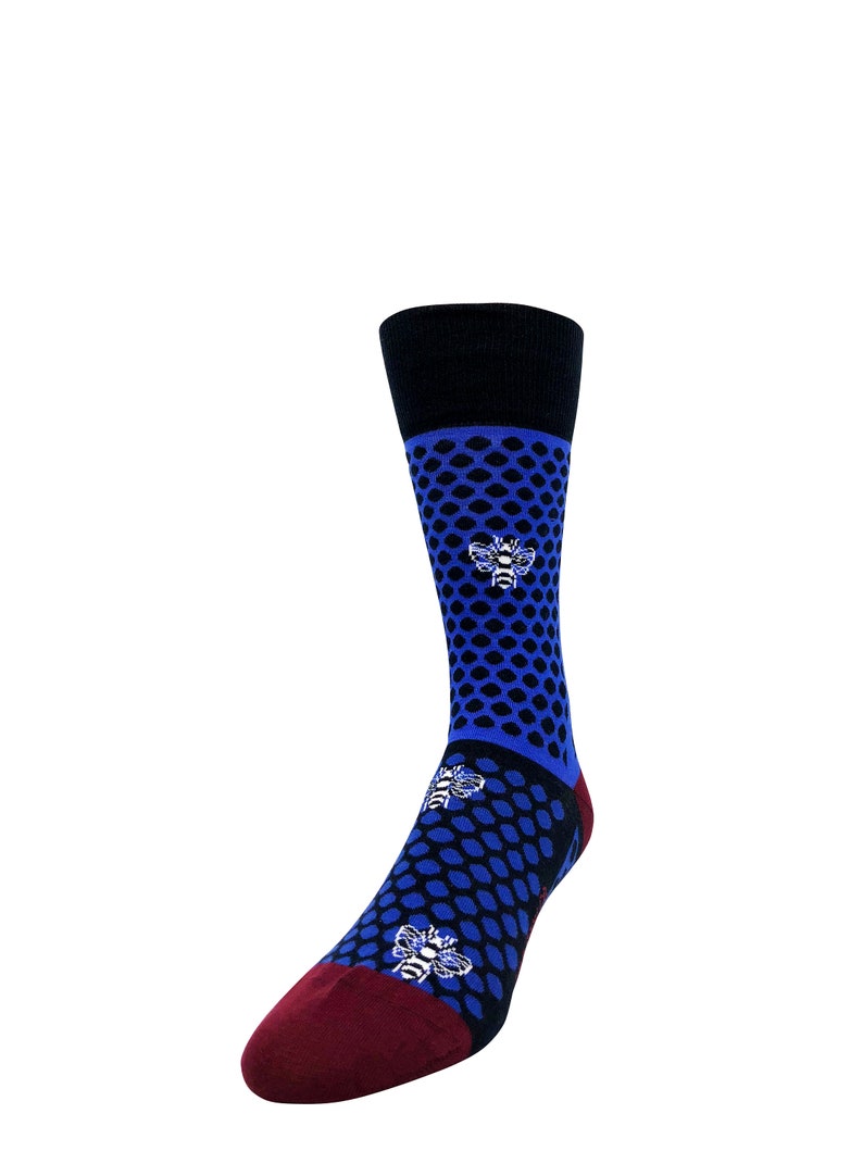 Organic cotton socks Patterned socks Casual socks for men Premium men socks Men/'s socks Bee design socks Soft socks Bee Dots
