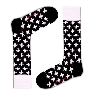 Men&#39;s Fleur Des Lis Dress Socks Love Sock Company (M)