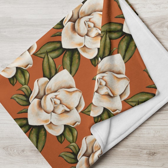 Magnolia throw blanket deals