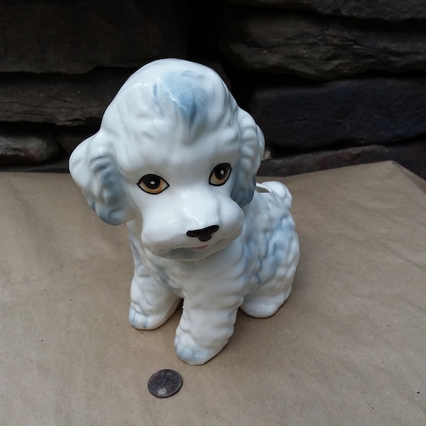 Vintage Poodle Dog Planter, Nancy Pew Giftsware, Japan