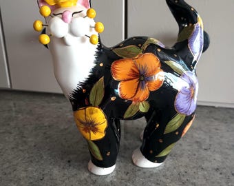 Selection of Amy Lacombe Whimsiclay Cat Figurine Collection Annaco