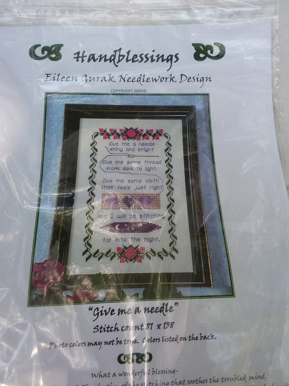 Vintage Counted Cross Stitch Kit by Handblessings Give Etsy