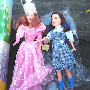 Vintage Wizard of Oz Dolls: Dorothy, Toto, Glinda - Multi Toys 1988