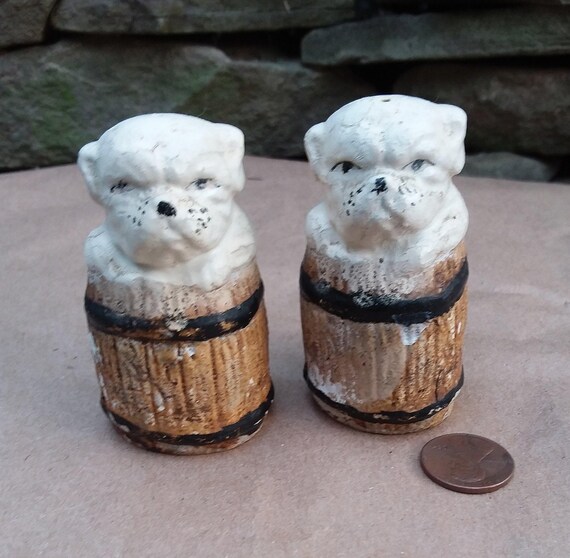 アンティーク雑貨 Vintage chalkware Bulldog Chalkware Bull Dog｜チョーク素材のブルドッグ
