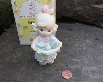Vintage Enesco Precious Moments Mothers Day Mom, You're My Special-Tea Figurine, 1998