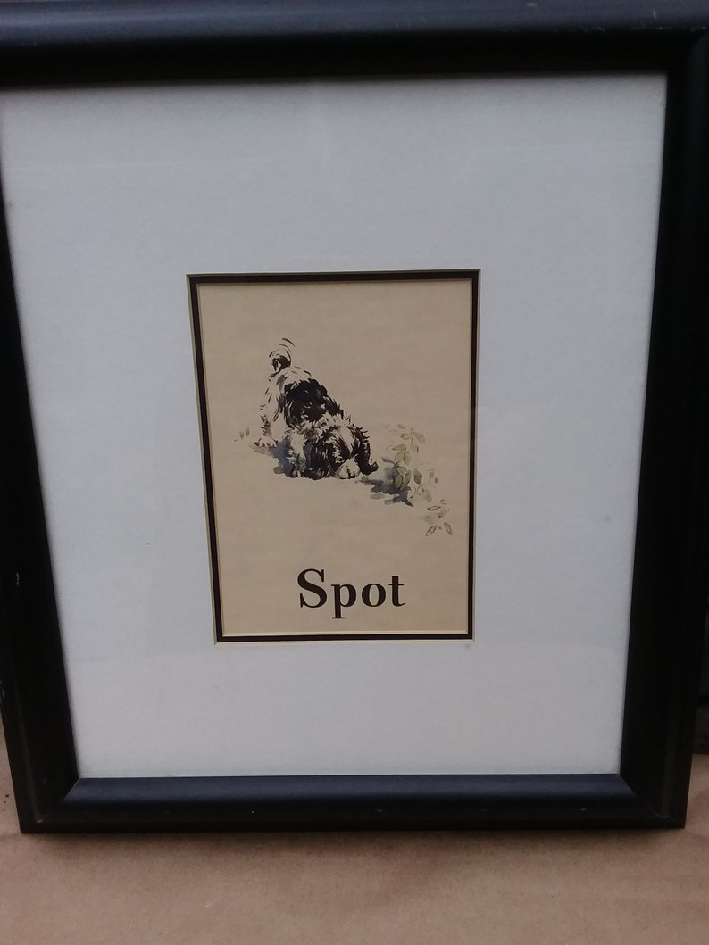 Vintage Spot /& Puff Framed Prints from the Dick and Jane Big Book