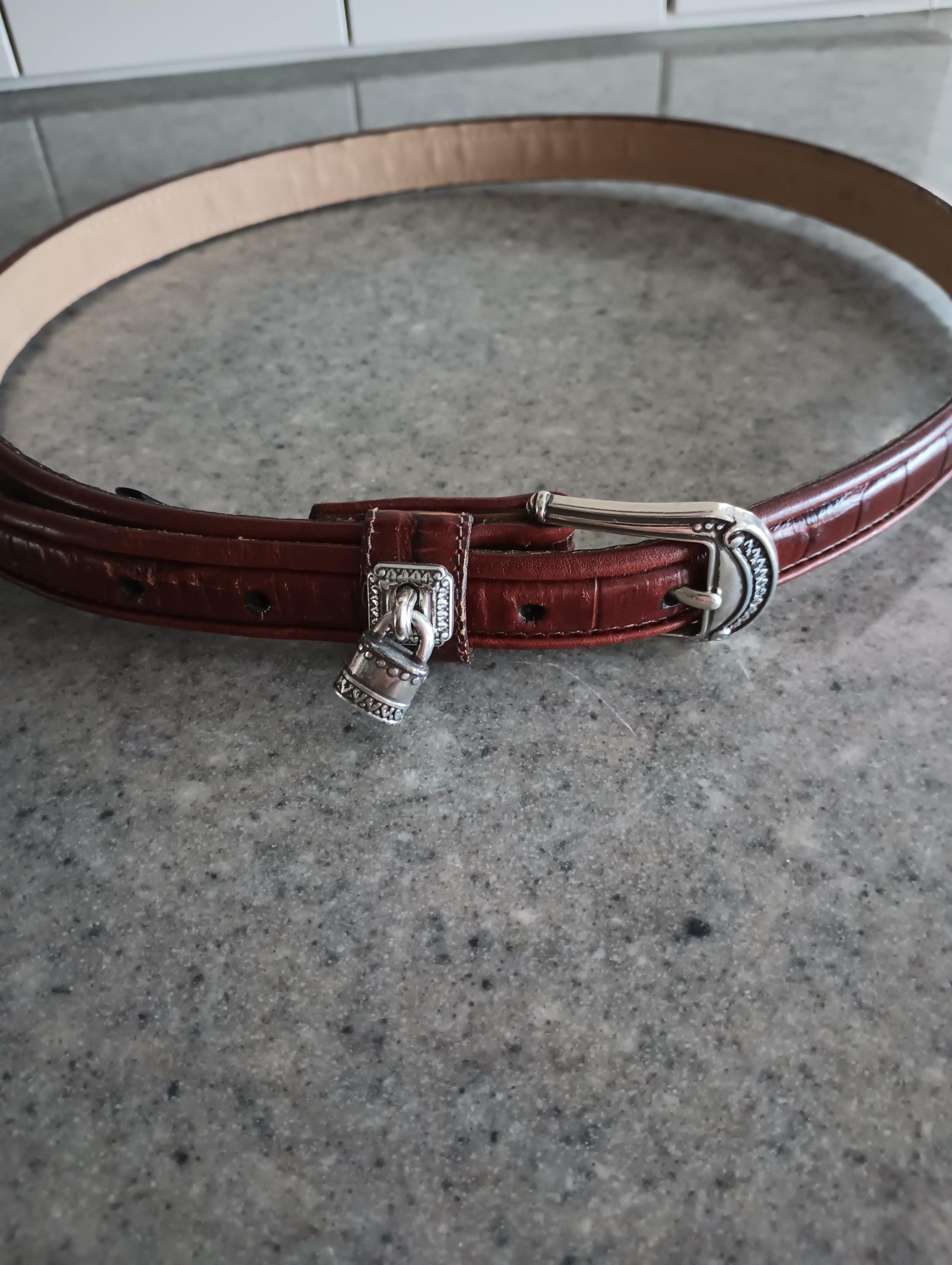 BRIGHTON ♡ Beautifully Design Detailed Vintage Silver Hardware Leather Belt M|30 Brighton Concho Belt - Etsy main image 4