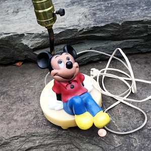 Vintage Disney Mickey Mouse Table Lamp, 1960s