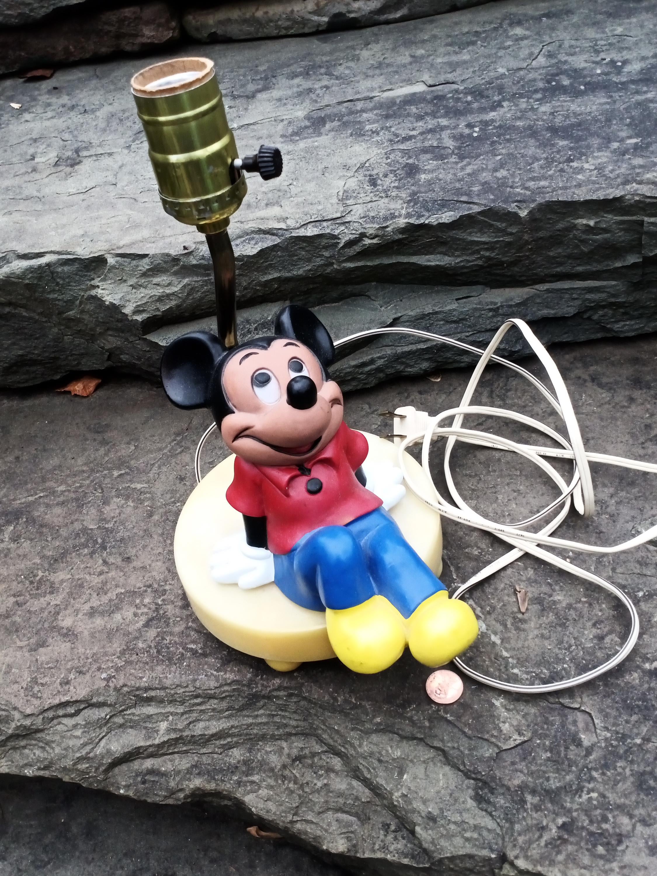 Vintage Mickey Mouse Lamp - Etsy