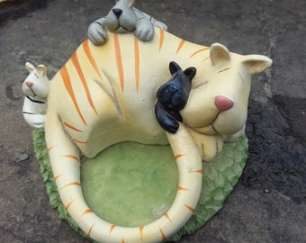 Vintage Dragonfly Cat, Purr-fect Reflection of Tiffany, Hamilton