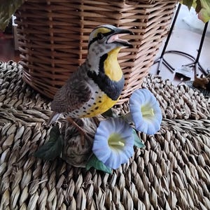 Sturnelle des prés Lenox vintage, porcelaine, 1992 Garden Bird Collection