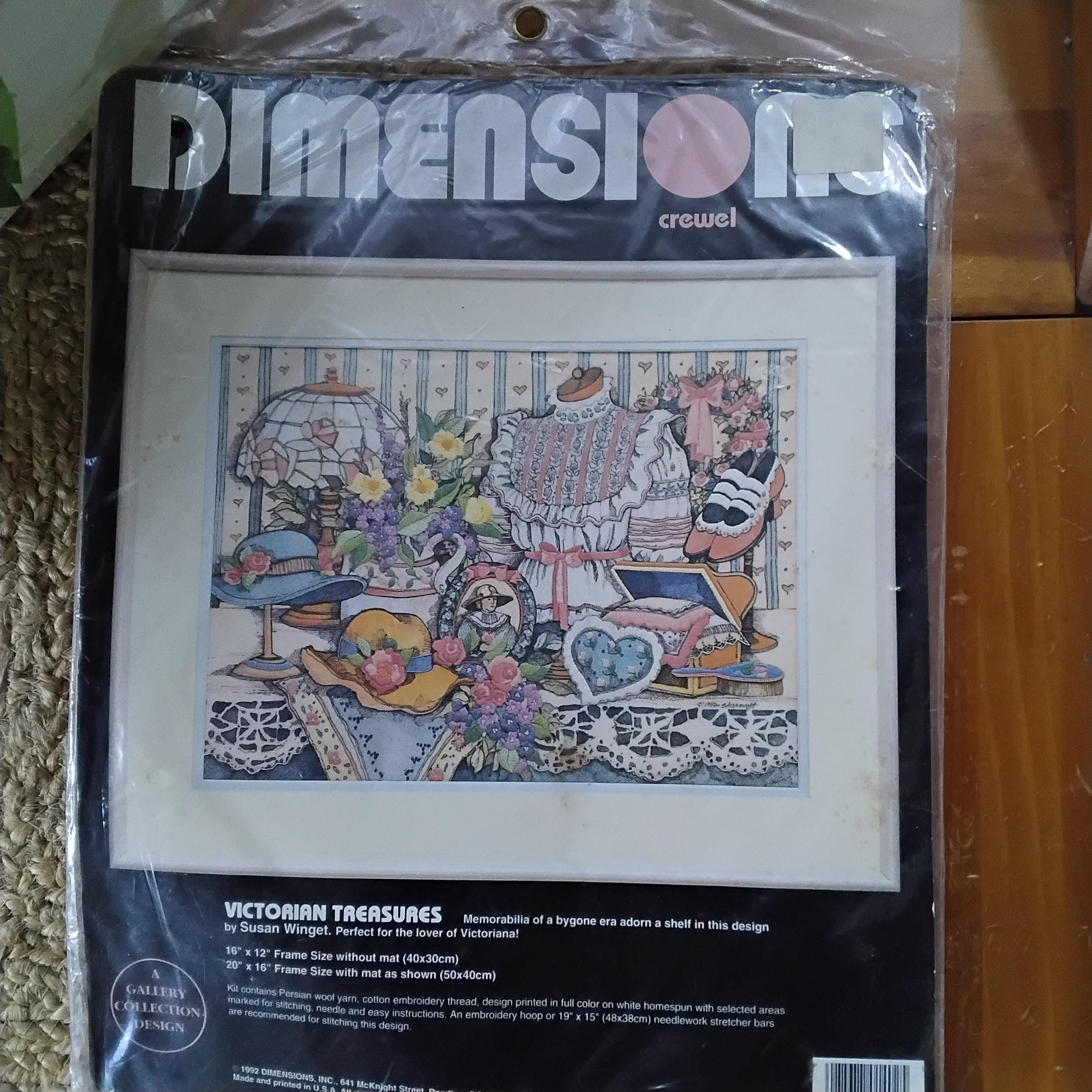 Dimensions Crewel Kit calèche victorienne 1993 NOS jamais ouvert 16x12