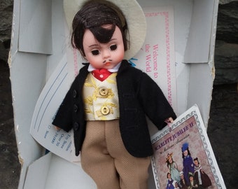 Vintage Madame Alexander Rhett Butler 8" Doll with Tags in Box, Scarlett Jubilee II 1989