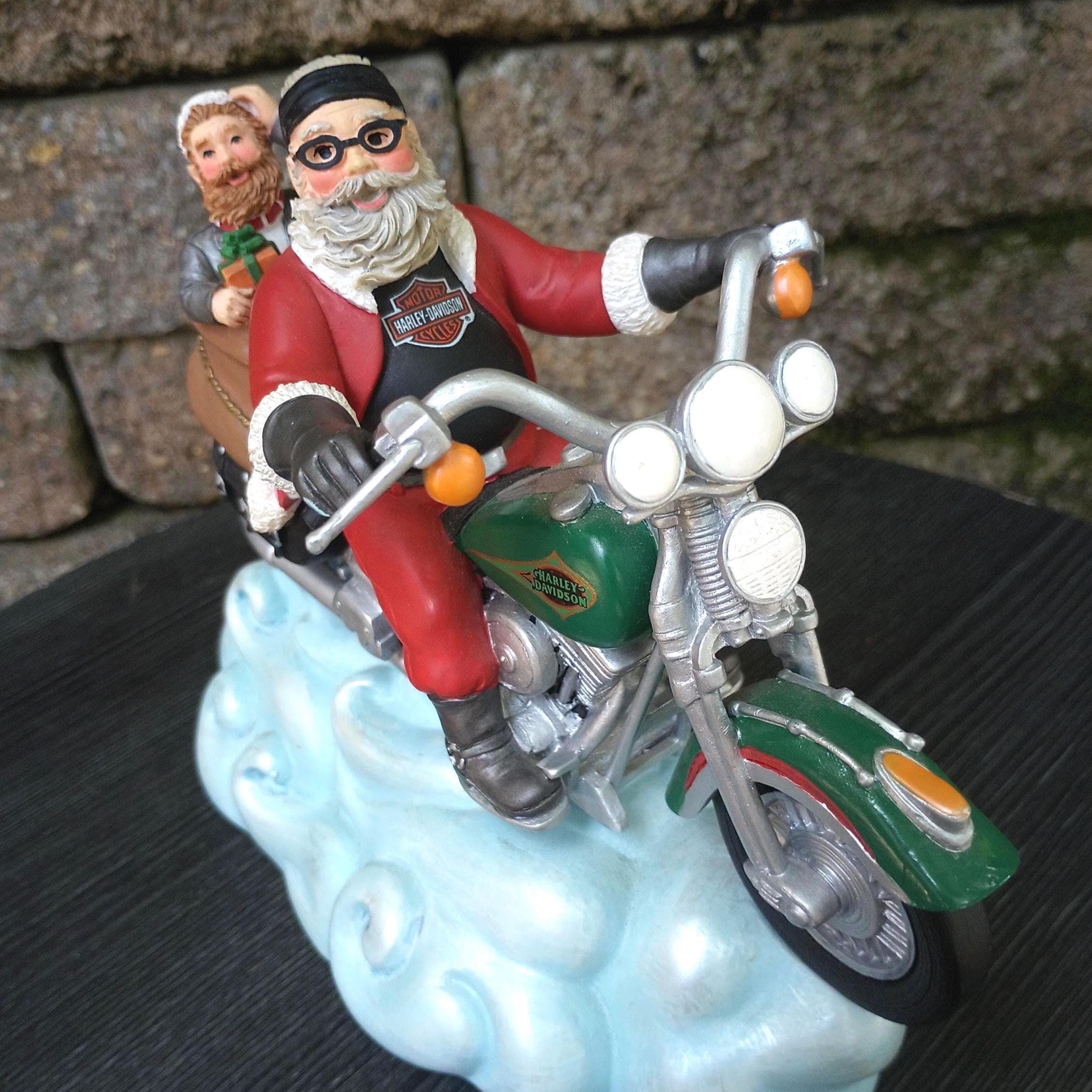 ハーレーダビッドソン サンタクロース 置物 Harley Davidson Santa - Etsy