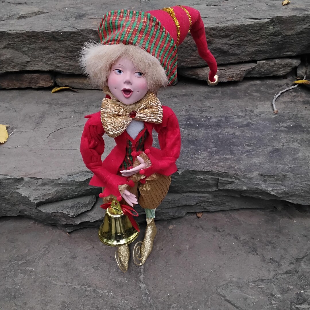 Vintage Kurt Adler Pixiepyes Elf Figurines Doll, 15