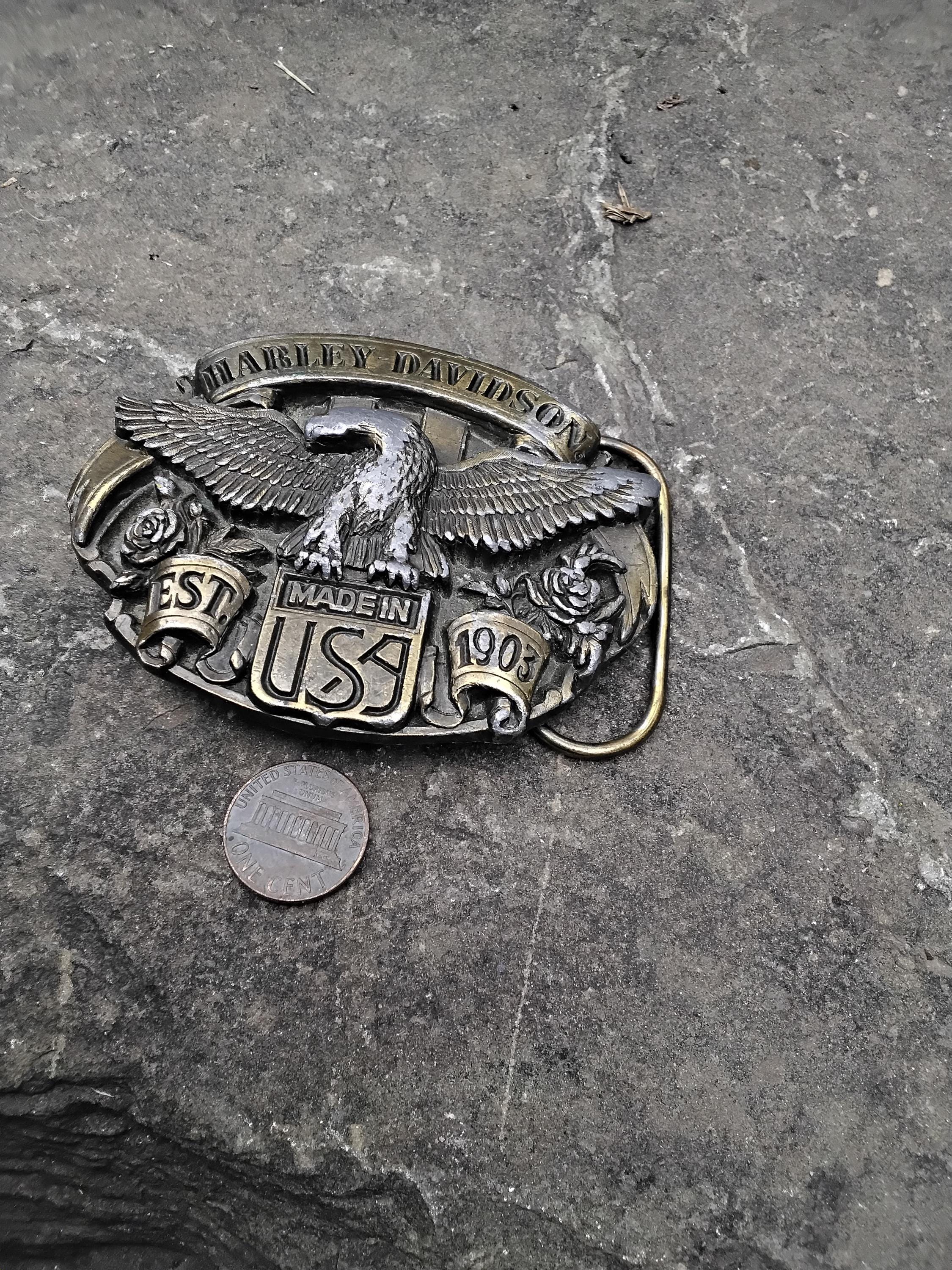 000093】70s VINTAGE BUCKLE MID-CENTURY